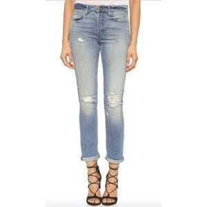 J Brand Georgia Mid-Rise Slim Boyfriend Jeans